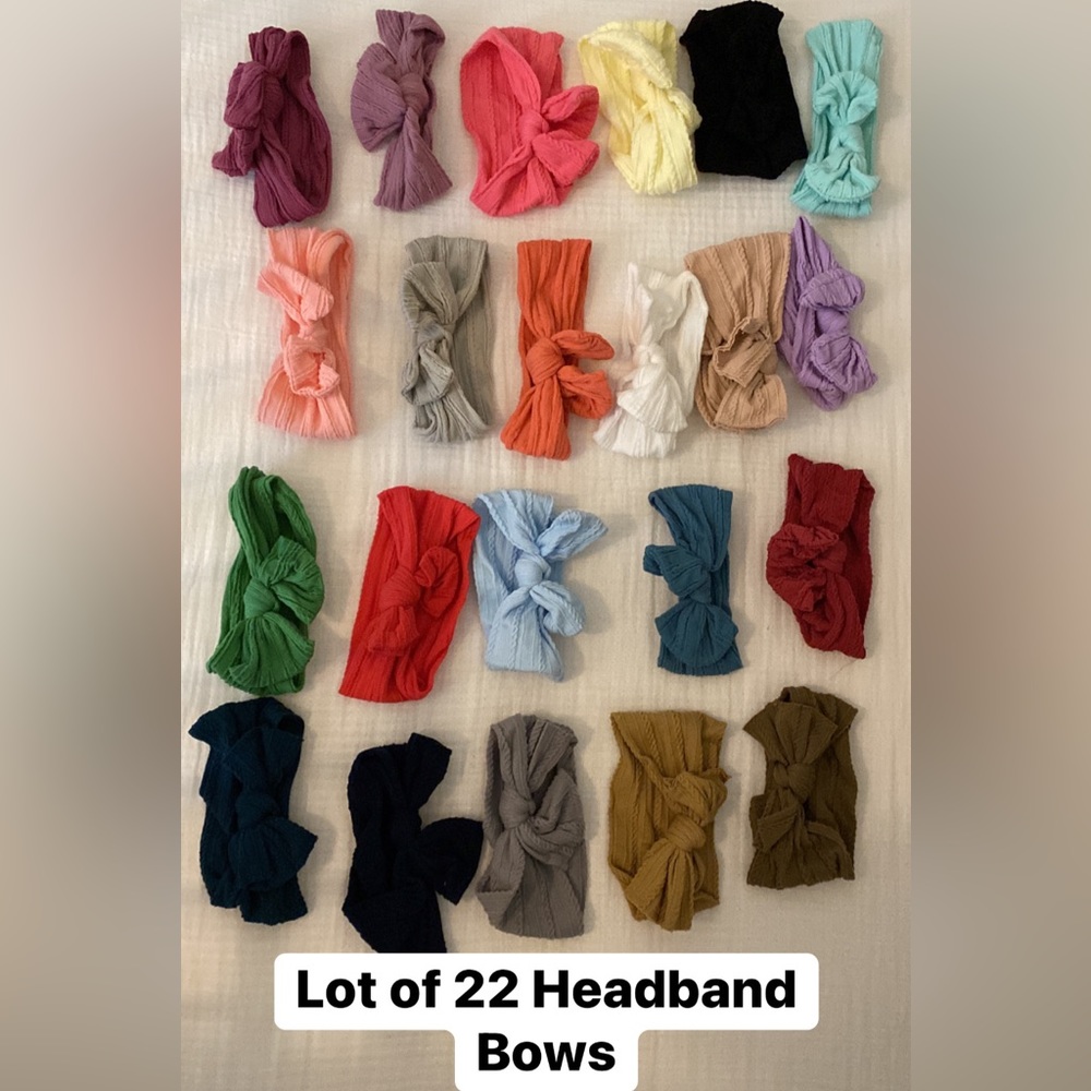 22 Stretchy Headband Bows